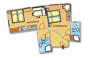 Skizze Appartement 4