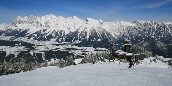 Schifahren auf der Planai, in Schladming